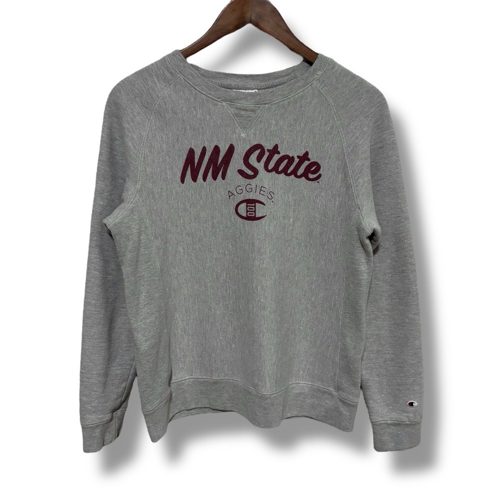 Vintage Y2K Champion Reverse Weave Men's NM State Aggies Sweater M‎ 19 x 24.5